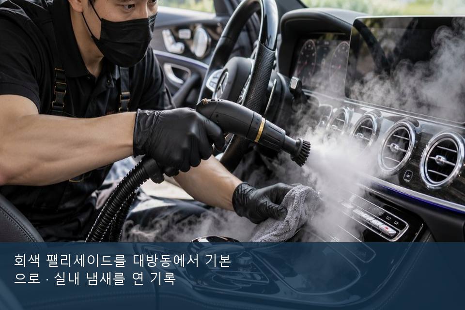 회색 팰리세이드를 대방동에서 기본으로 · 실내 냄새를 연 기록