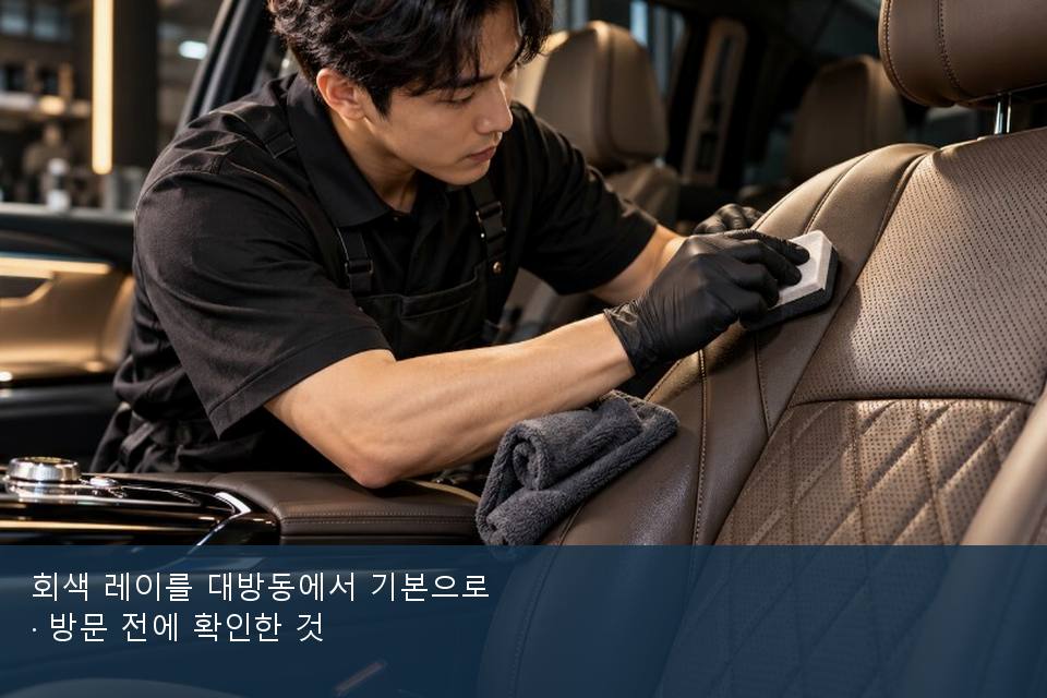 회색 레이를 대방동에서 기본으로 · 방문 전에 확인한 것